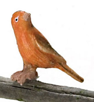 Dollhouse Miniature Red Canary
